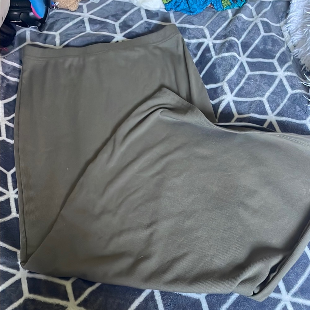 Olive Green Maxi Skirt